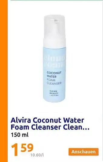 Action Alvira coconut water foam cleanser clean Angebot