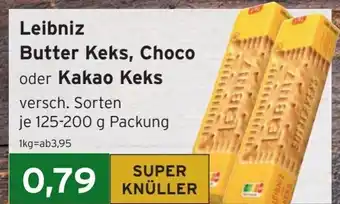 CAP Markt Leibniz Kakaokekse, Choko o. Butterkeks 150-200g Angebot