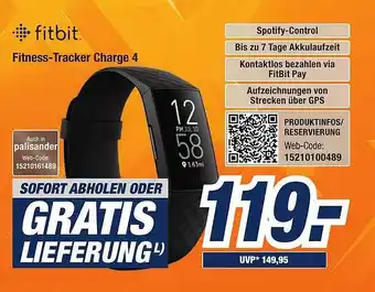 Expert Bening Fitbit Fitness-Tracker Charge 4 Angebot