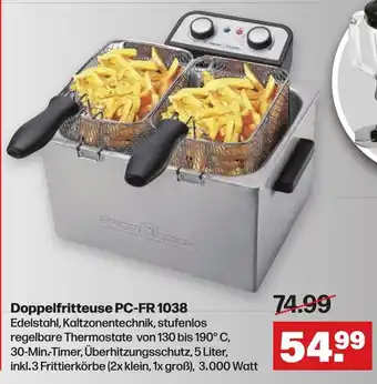 Handelshof Profi Cook Doppelfritteuse | PC-FR 1038 Angebot