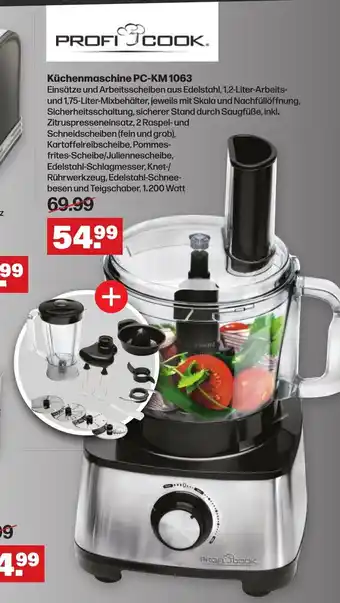 Handelshof Profi Cook Kuchenmaschine | PC-KM 1063 Angebot