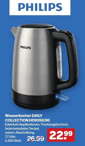 Handelshof Philips Wasserkocher Daily Collection | HD9350/90 Angebot