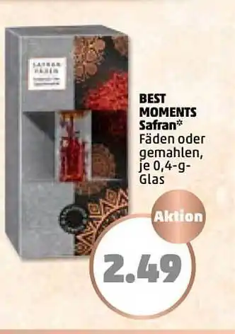 PENNY Best Moments Safran 0,4g Angebot