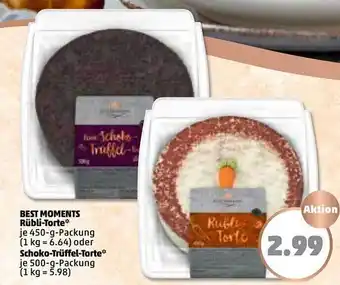 PENNY Best Moments Rübli-Torte 450g oder Schoko-trüffel-torte 500g Angebot