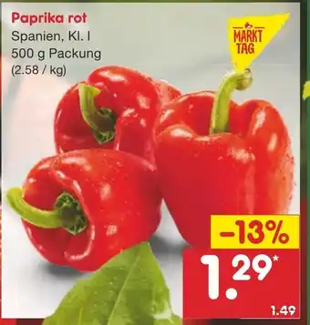 Netto Marken-Discount Paprika rot 500g Angebot