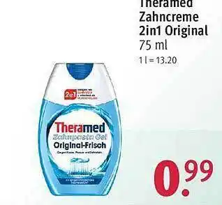 Rossmann Theramed zahncreme 2in1 original Angebot