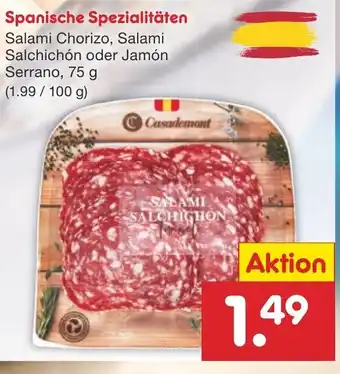 Netto Marken-Discount Spanische Spezialitäten 75g Angebot