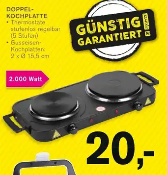 KODi Doppel-Kochplatte Angebot