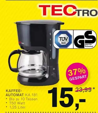 KODi TecTro Kaffeeautomat | KA 181 Angebot