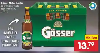 Netto Marken-Discount Gösser Natur Radler 20x0,5L Angebot