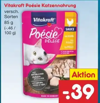 Netto Marken-Discount Vitakraft Poésie Katzennahrung 85g Angebot