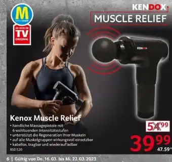 Selgros Kendox Massagepistole Muscle Relief Angebot