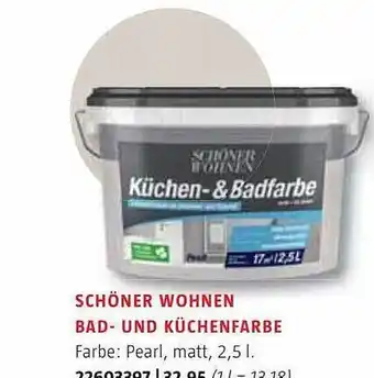 Bauhaus Schöner wohnen bad- und küchenfarbe Angebot