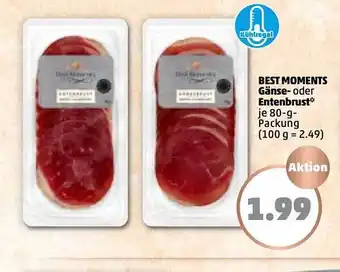 PENNY Best Moments Gänse- oder Entenbrust 80g Angebot