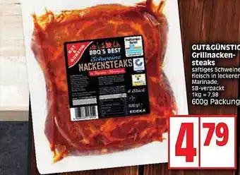 Edeka Gut & günstig grillnacken steaks Angebot