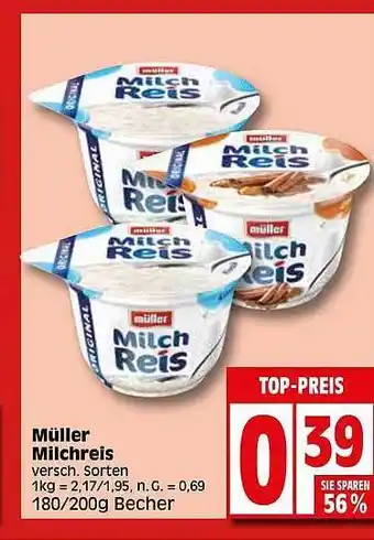 Elli Markt Müller milchreis Angebot