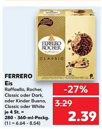 Kaufland Ferrero eis Angebot