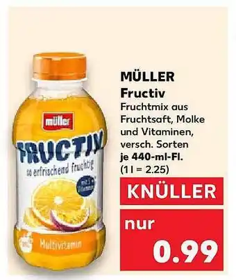 Kaufland Müller fructiv Angebot