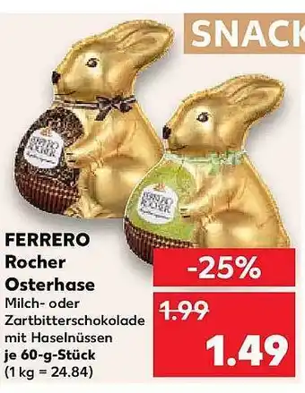 Kaufland Ferrero rocher osterhase Angebot