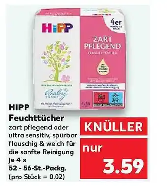 Kaufland Hipp feuchttücher Angebot