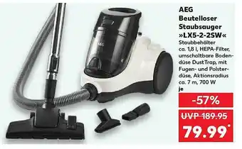 Kaufland Aeg beutelloser staubsauger „lx5-2-2sw“ Angebot