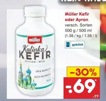 Netto Marken-Discount Müller Kefir oder Ayran 500g/500ml Angebot