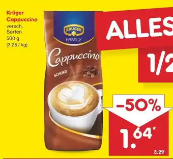 Netto Marken-Discount Krüger Cappuccino 500g Angebot