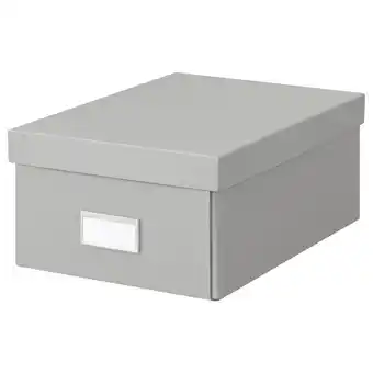 IKEA Hovkrats kasten mit deckel hellgrau 23x32x14 cm Angebot