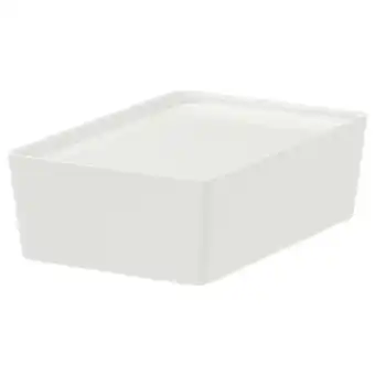 IKEA Kuggis box mit deckel weiß 18x26x8 cm Angebot