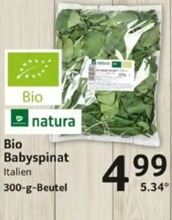 Selgros Bio Babyspinat 300 g Angebot