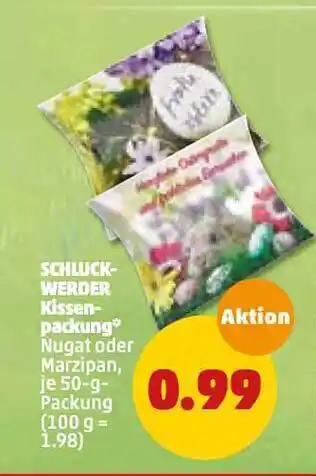 PENNY Schluck Werder Kissenpackung 50g Angebot