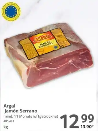 Selgros Argal Jamon Serrano 1 kg Angebot