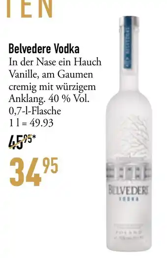 Galeria Markthalle Belvedere Vodka 700ml Angebot