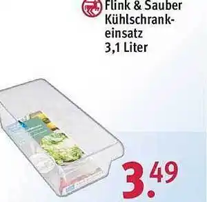 Rossmann Flink & sauber kühlschrank einsatz 3,1 liter Angebot