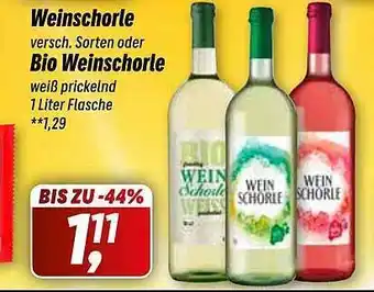 Simmel Weinschorle oder bio weinschorle Angebot