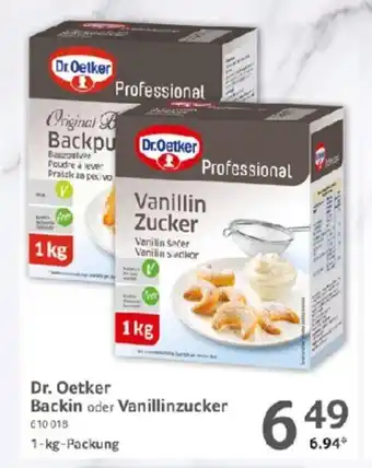 Selgros Dr. Oetker Professional Backin o. Vanillinzucker 1kg Angebot