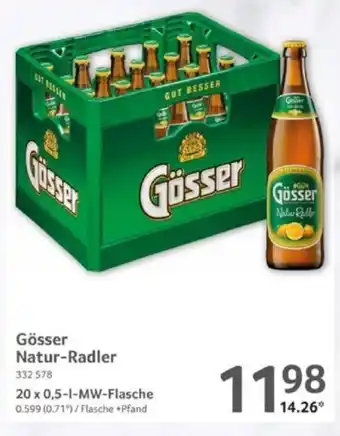 Selgros Gosser Natur Radler 20*500ml Angebot