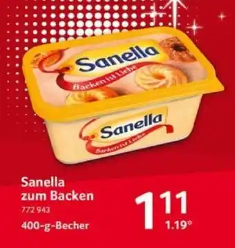 Selgros Sanella zum Backen 400g Angebot