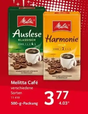 Selgros Melitta Auslese o. Harmonie 500g Angebot