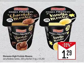 Marktkauf Ehrmann high protein mousse Angebot