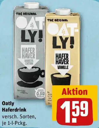 REWE Oatly Haferdrink 1 L Pckg. Angebot