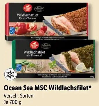 Lidl Ocean Sea MSC Wildlachsfilet 700 g Angebot