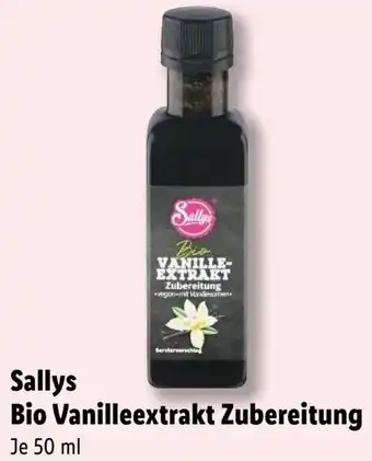 Lidl Sallys Bio Vanilleextrakt Zubereitung 50 ml Angebot