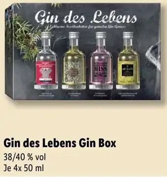 Lidl Gin des Lebens Gin Box 4x50 ml Angebot