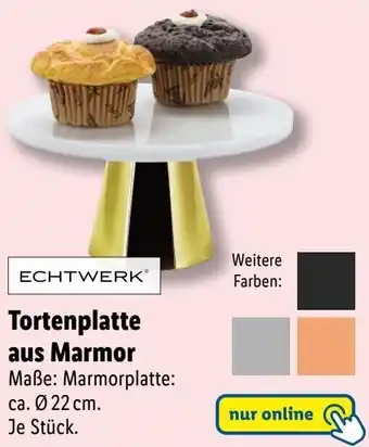 Lidl Echtwerk Tortenplatte aus Marmor Angebot