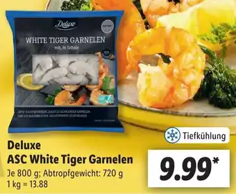 Lidl Deluxe ASC White Tiger Garnelen 800 g Angebot