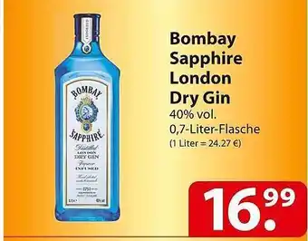 Famila Nord Ost Bombay sapphire london dry gin Angebot