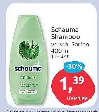 Budni Schauma shampoo Angebot