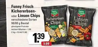 Edeka Frischemarkt Funny-frisch kichererbsen- oder linsen chips Angebot