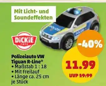 PENNY Dickie polizeiauto vw tiguan r-line Angebot